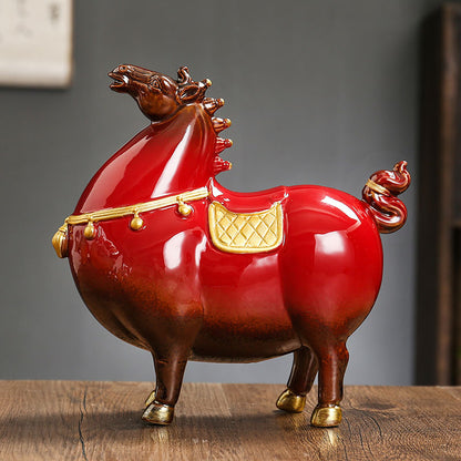 Decorative ceramic horse Acalora