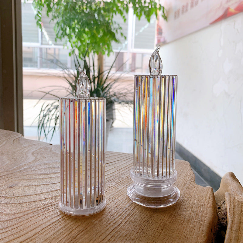 Decorative Crystal LED Flameless Candle Jar Acalora