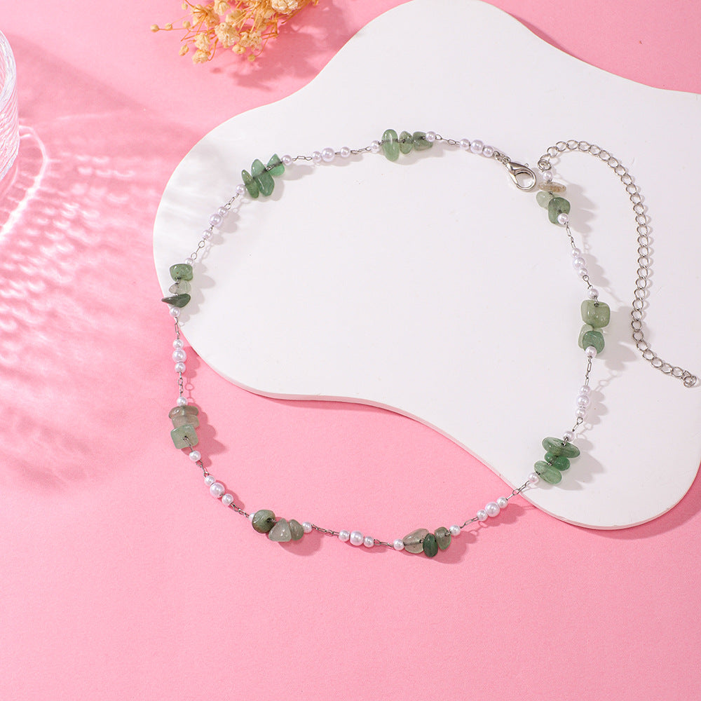 Elegant Floral Beaded Necklace Acalora