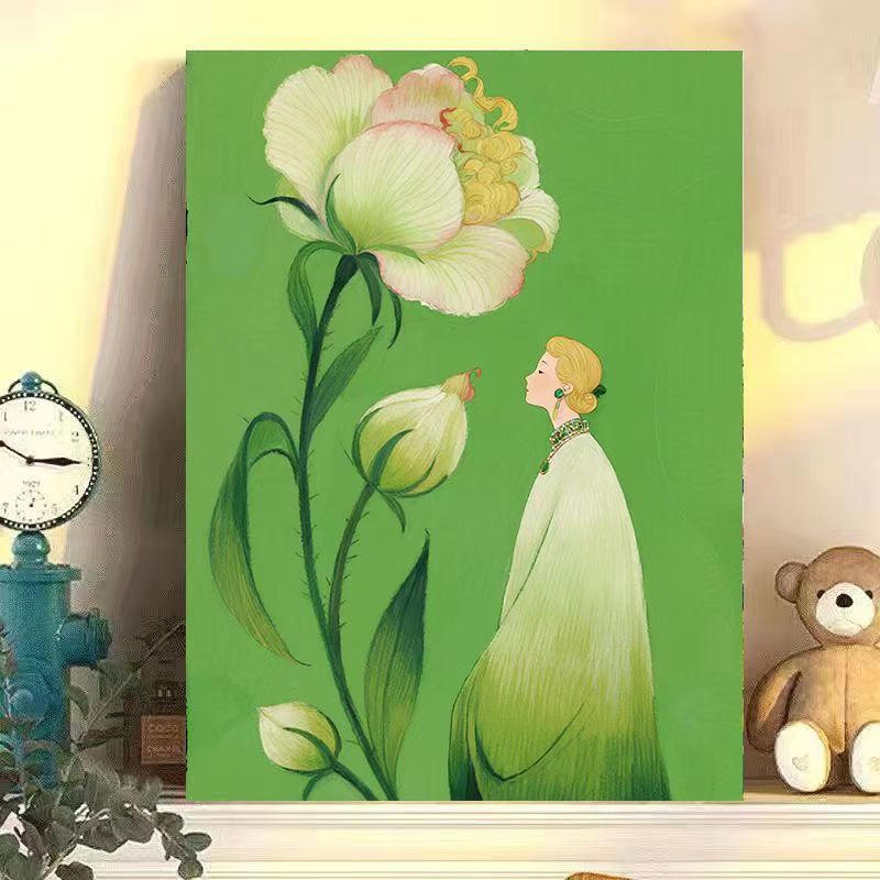 Artistic Floral Illustration Canvas Artwork