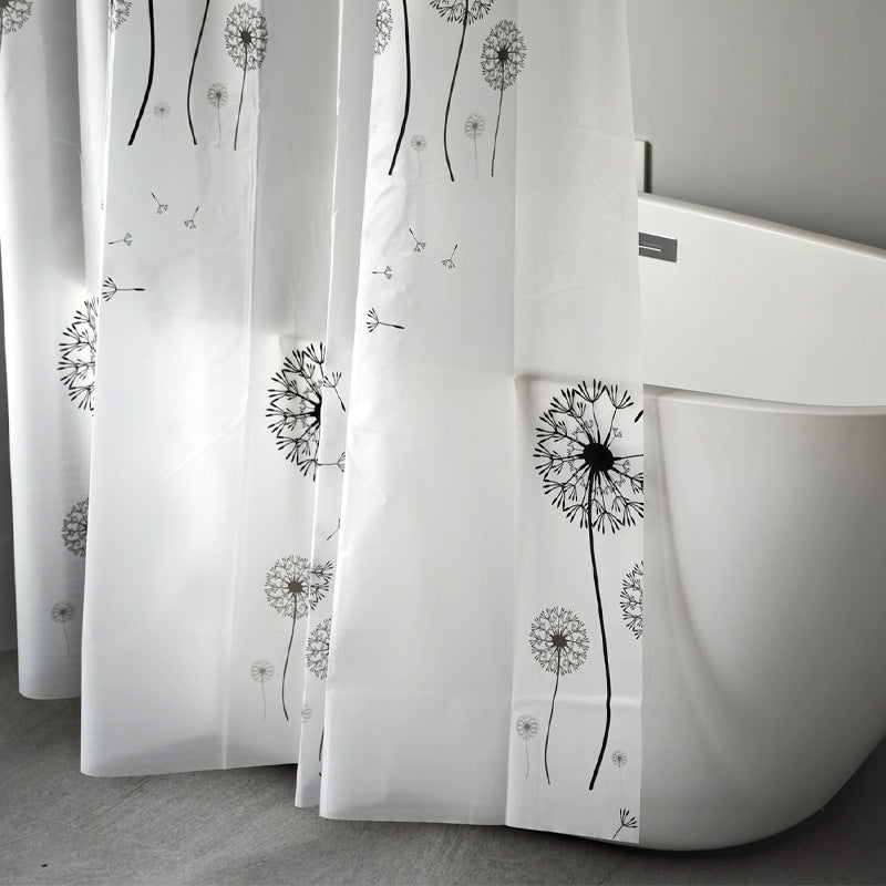 Dandelion Print Shower Curtain