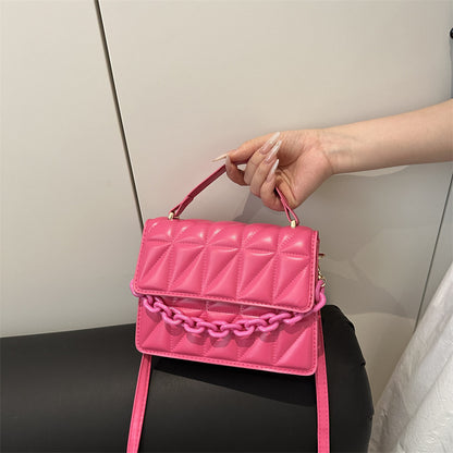 Quilted Mini Satchel Handbag Acalora