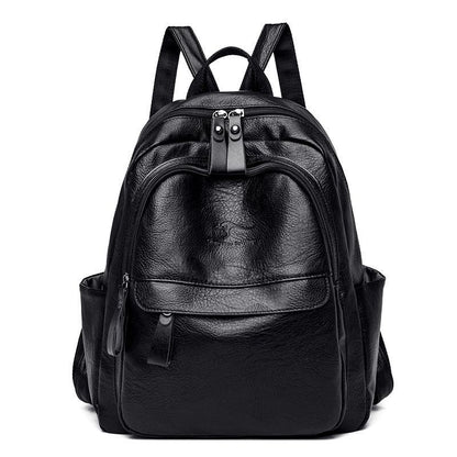 Structured Leather Backpack Acalora