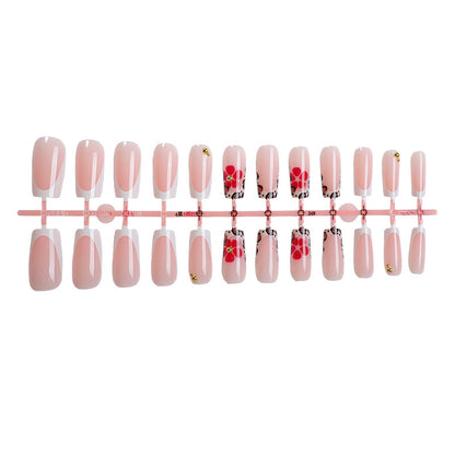 Decorative Flower Press-On Nail Set Acalora