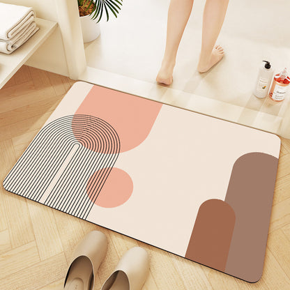 Geometric Patterned Anti-Fatigue Bath Mat Acalora