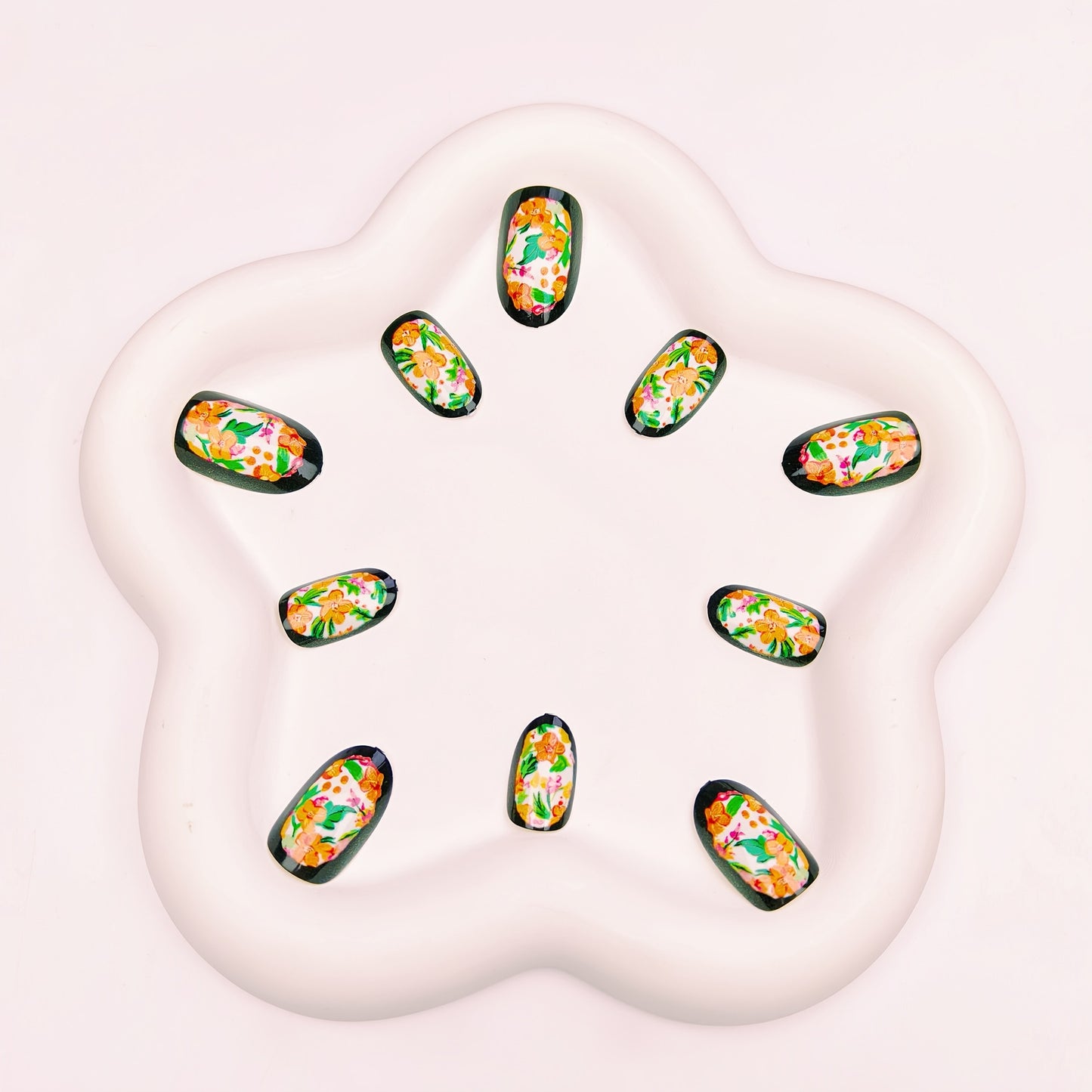 3D Floral Design Nail Art Acalora
