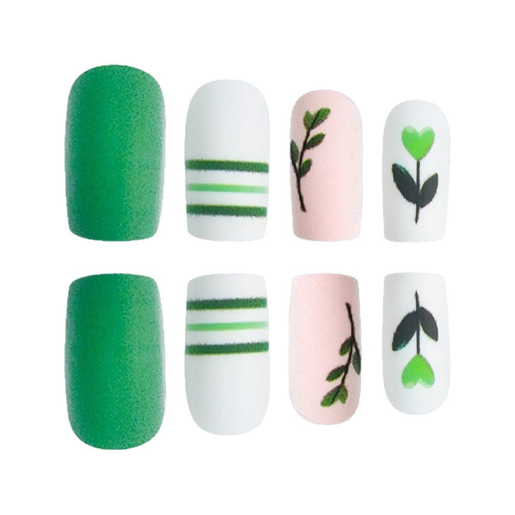 Artistic Botanical Press-On Nail Art Set Acalora