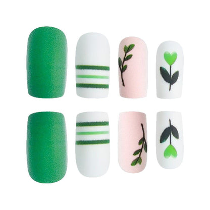 Artistic Botanical Press-On Nail Art Set Acalora