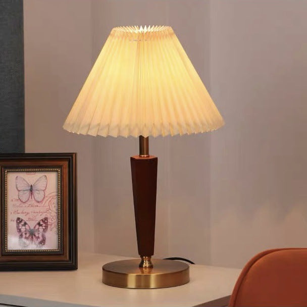 Decorative Table Lamp with Pleated Shade