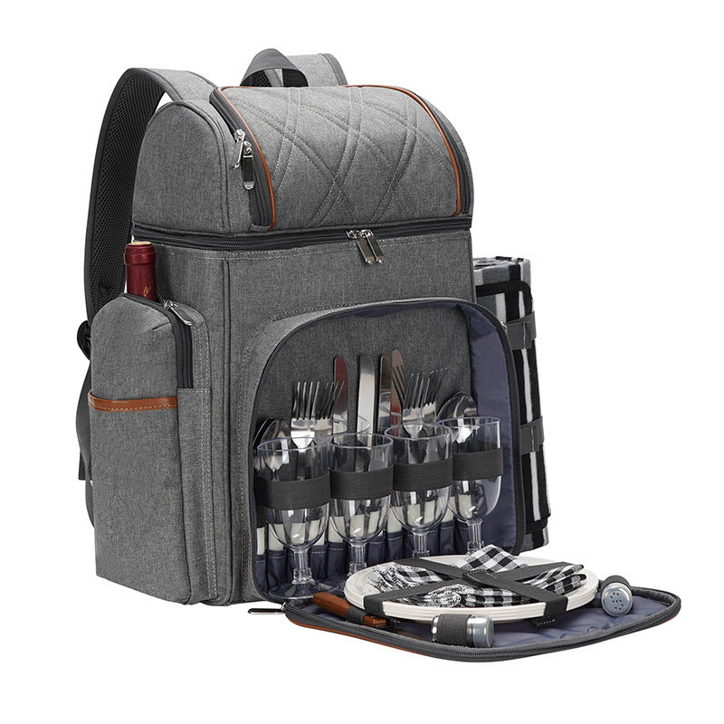 Insulated Picnic Backpack with Dining Set Acalora