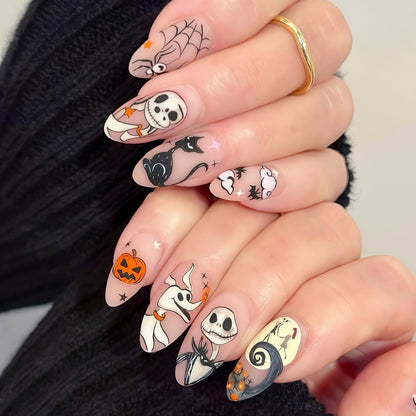 Artificiälnägel mit Halloween-Motiven Acalora