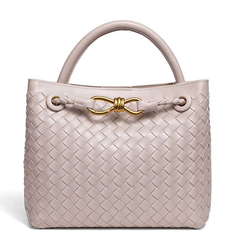 Woven Leather Tote Bag Acalora