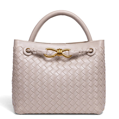 Woven Leather Tote Bag Acalora