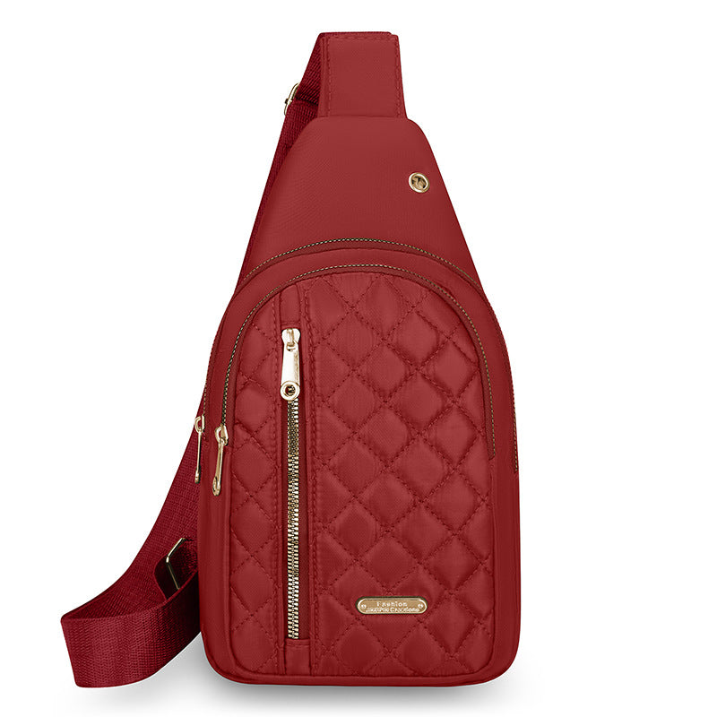 Quilted One-Shoulder Sling Bag Acalora