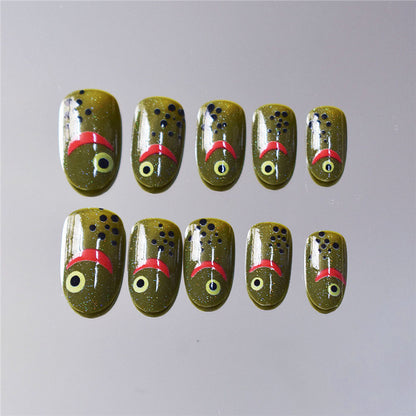 Artistic Fish-Themed Press-On Nails Acalora