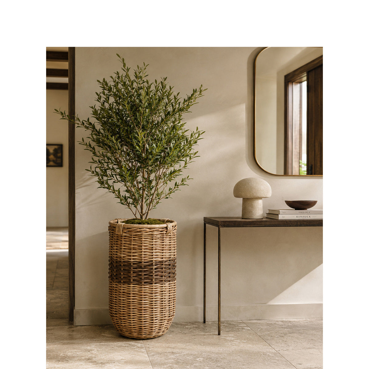 Handwoven laundry basket Acalora