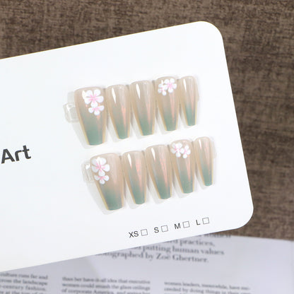 Elegant Artistic Press-On Nail Set Acalora