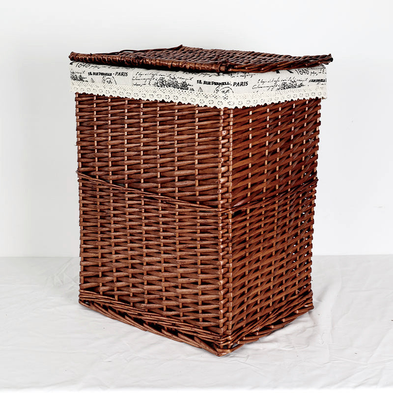 Women's laundry basket with elegant fabric cover and unique design Bowlift
