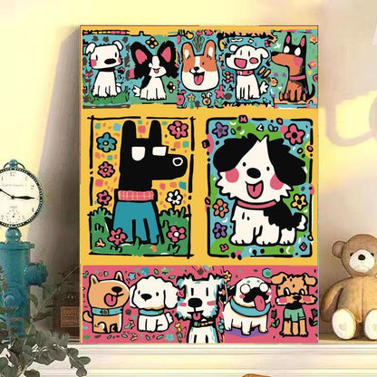 Playful Cat-Themed Canvas Wall Art