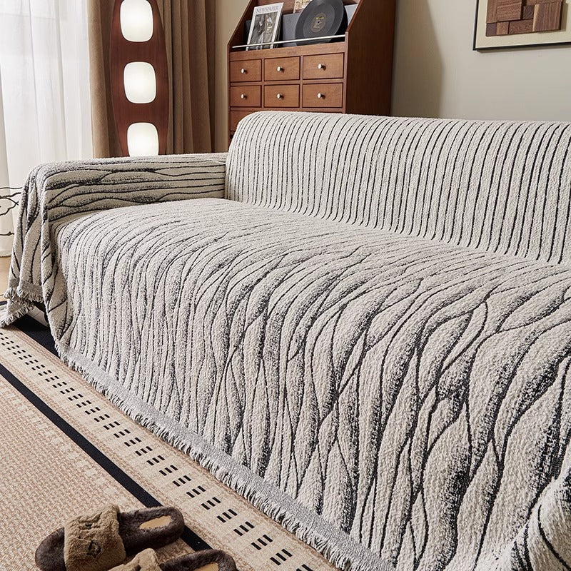Textured Woven Sofa Cover