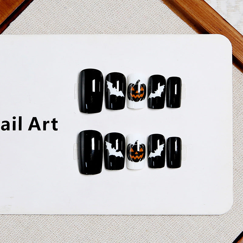 Acrylic nail set with Halloween motifs Acalora