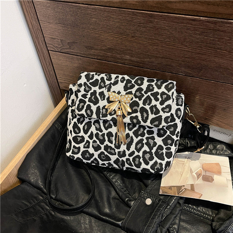 Chic Leopard Print Crossbody Bag Acalora
