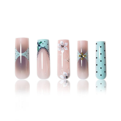 Floral Elegant Press-On Nail Set Acalora