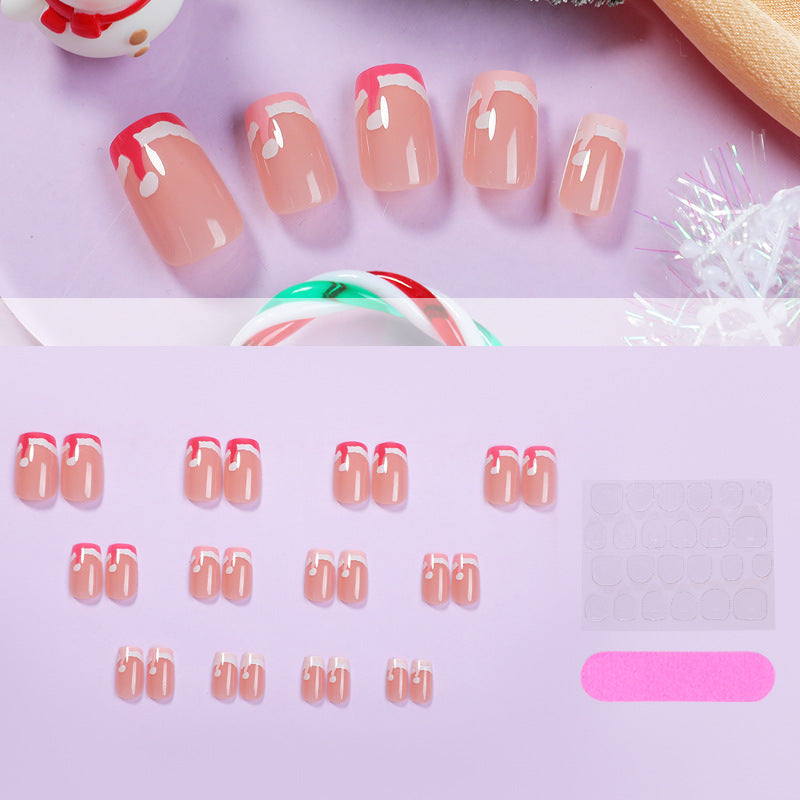Customizable Festive Press-On Nail Set Acalora