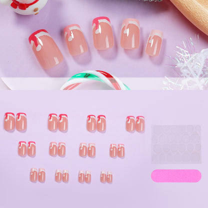 Customizable Festive Press-On Nail Set Acalora