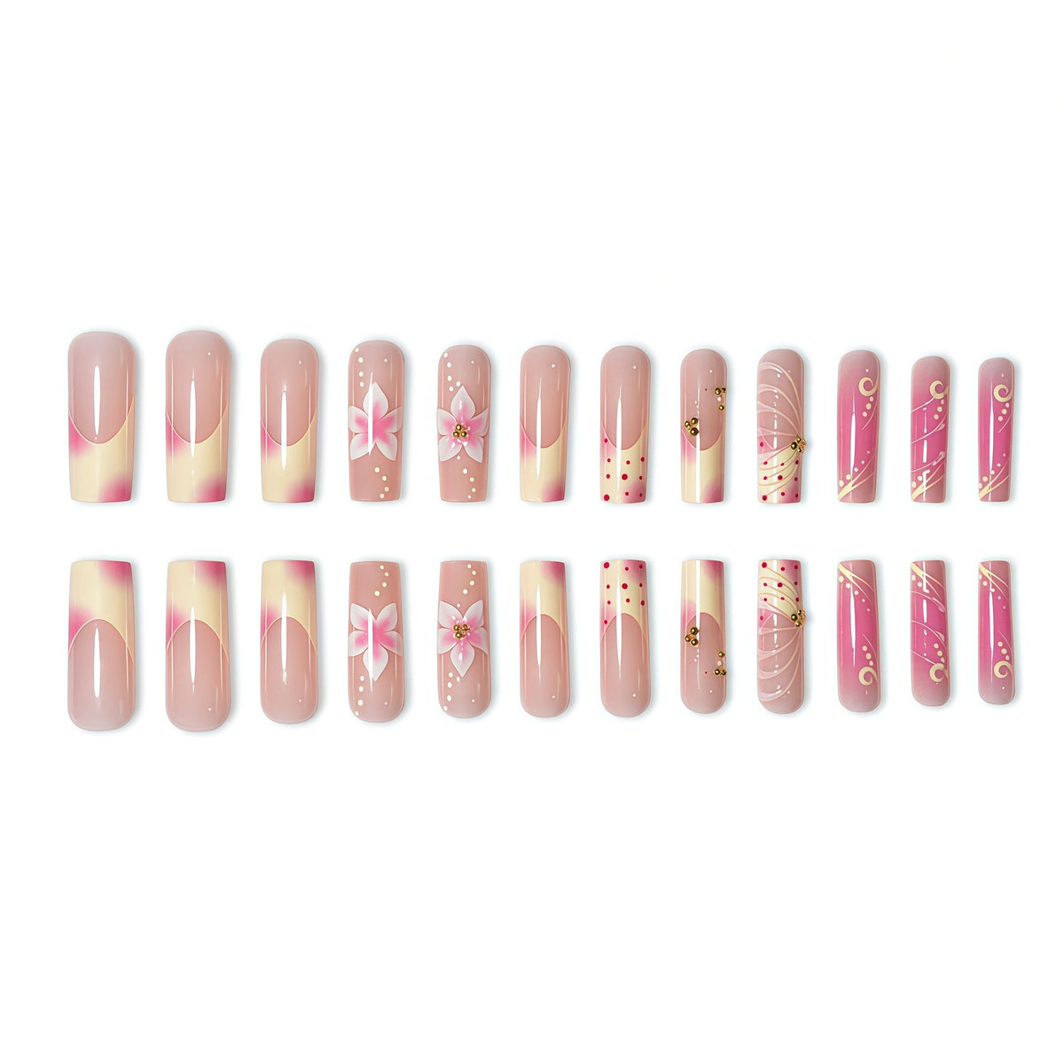 Floral Artisan Press-On Nail Set Acalora