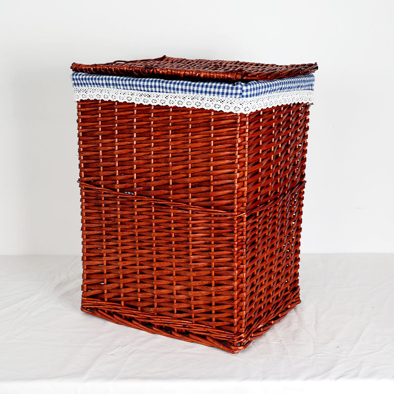 Women's laundry basket with elegant fabric cover and unique design Bowlift