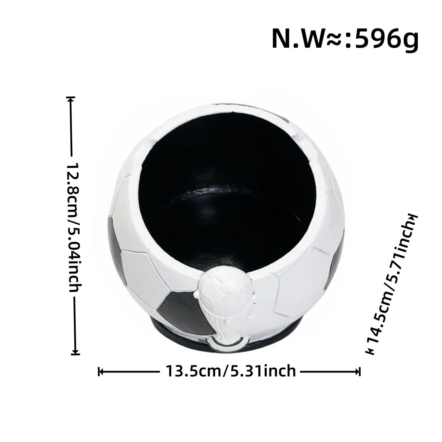 Decorative figure football with shiny surface Acalora