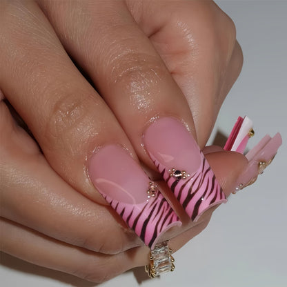 Artistic Floral Acrylic Nail Art Acalora