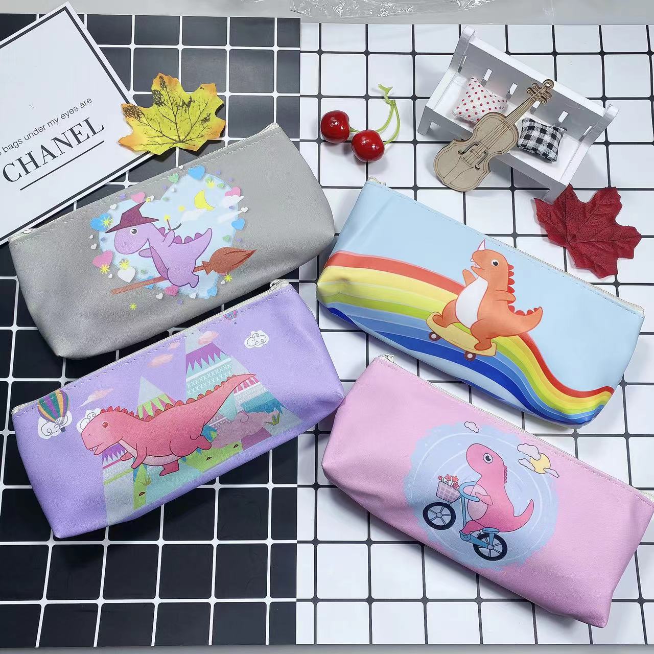 Cute Dinosaur Design Pencil Case Acalora