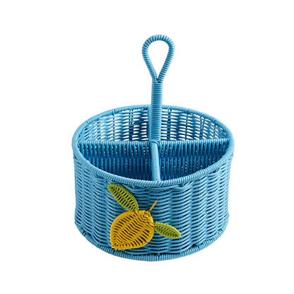 Handcrafted Woven Storage Basket with Handle Acalora