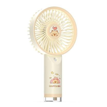 Women's portable hand fan with cute capybara design Kalsten