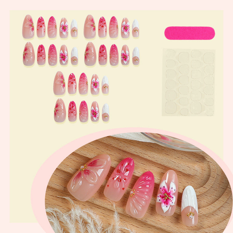 Artistic Floral Press-On Nails Acalora 1788495873