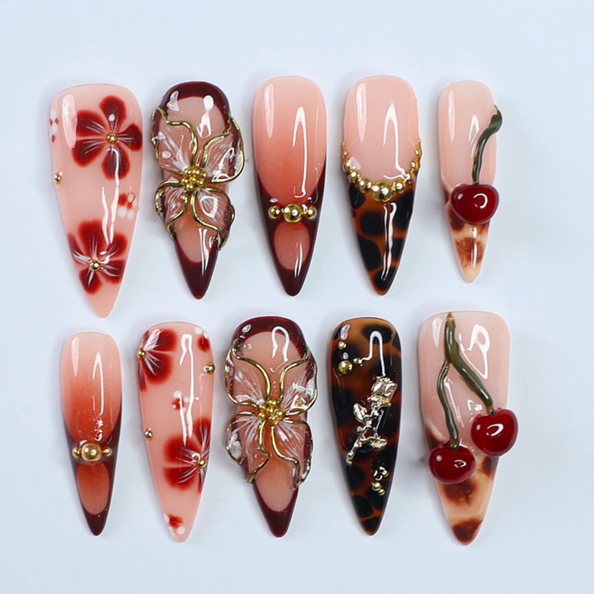 Premium Decorative Press-On Nails Acalora