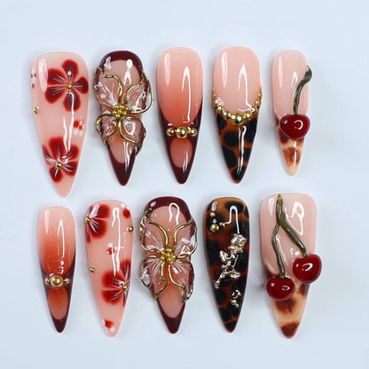 Premium Decorative Press-On Nails Acalora