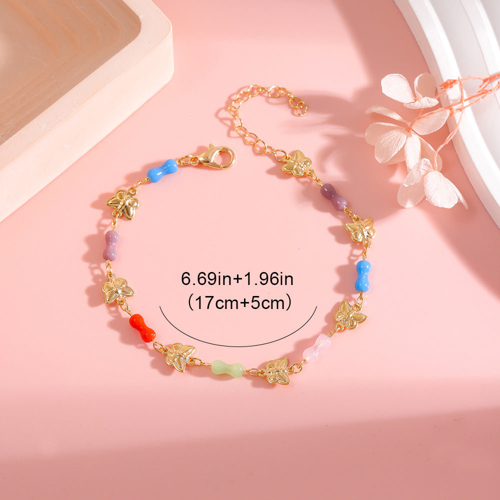 Colorful Star Charm Bracelet Acalora