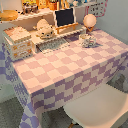 Decorative Checked Tablecloth
