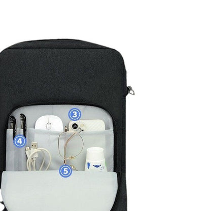 Unisex Modern Laptop Bag with Multiple Compartments and Ergonomic Carrying System Karnz