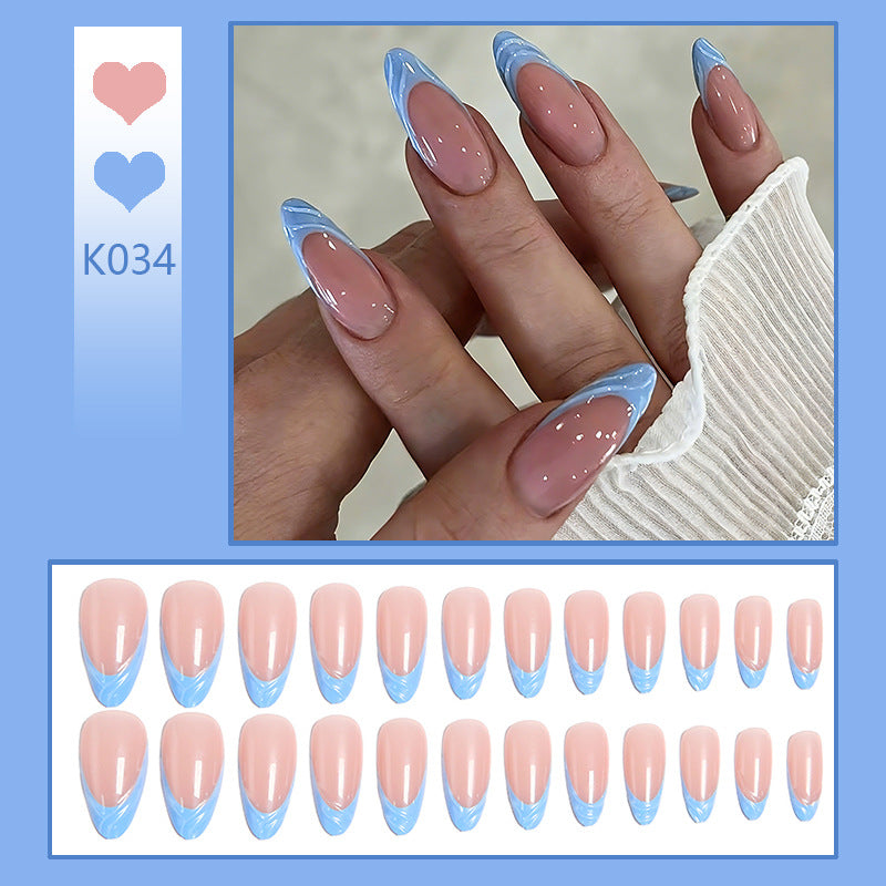 Acrylic nail set with elegant ombre gradients and modern tips Acalora
