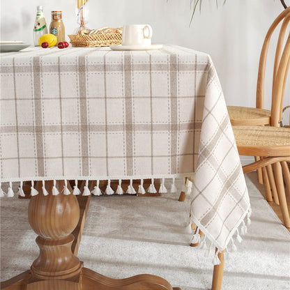 Casual Checkered Tablecloth