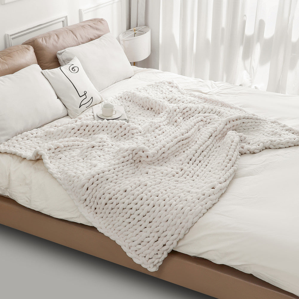 Chunky Knitted Blanket