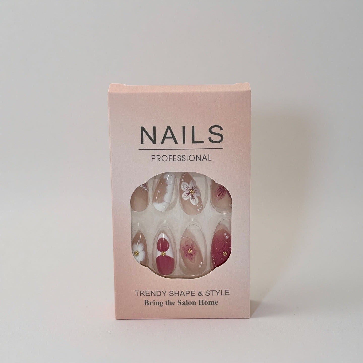 Professional Press-On Nail Set with Trendy Designs Acalora