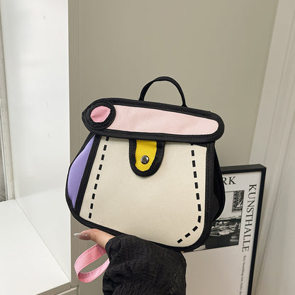 Trendy Cartoon-Style Mini Backpack Acalora
