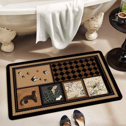 Stylish Patterned Bath Mat Acalora
