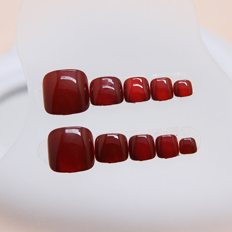 Premium Glossy Press-On Toenail Set Acalora 178815*10mm0186