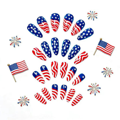 Patriotic Nail Art Acalora